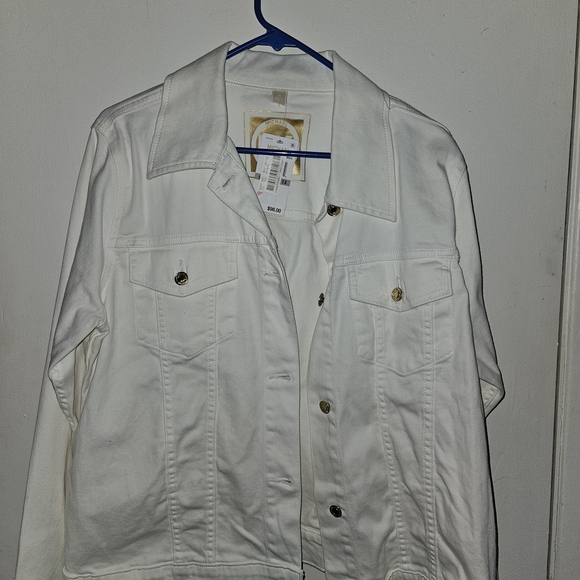 Michael Kors Jackets & Blazers - Michael Kors White Jean Jacket